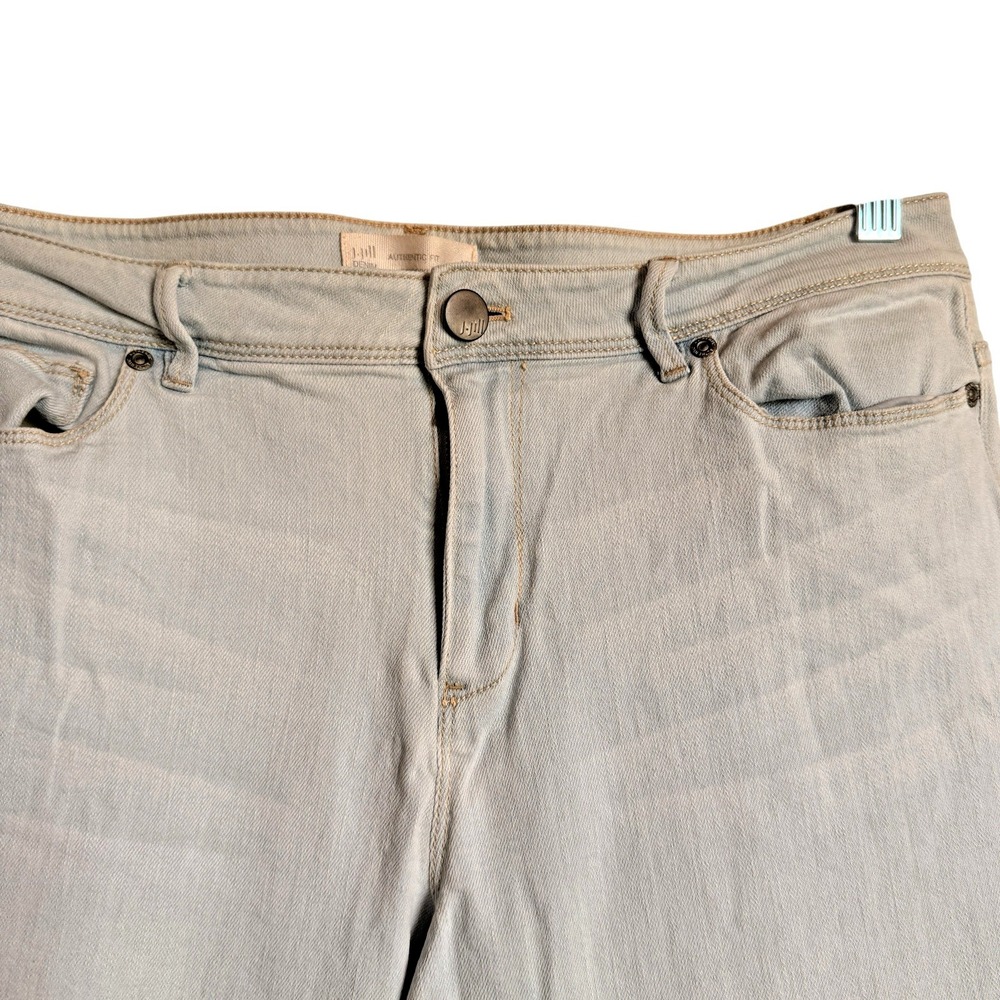J. Jill Authentic Fit Cropped Jeans Light Blue Wash Denim Size 12 Womens - Picture 5 of 10